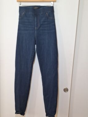 Liverpool Skinny Jeggings in Dark Blue Wash
